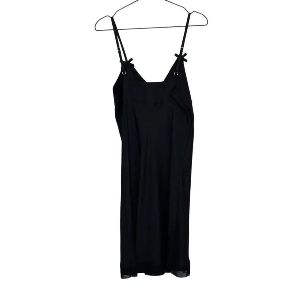 Vera Wang Black Chemise Slip M
